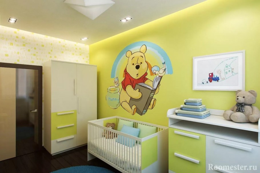 Отделка стен в детской