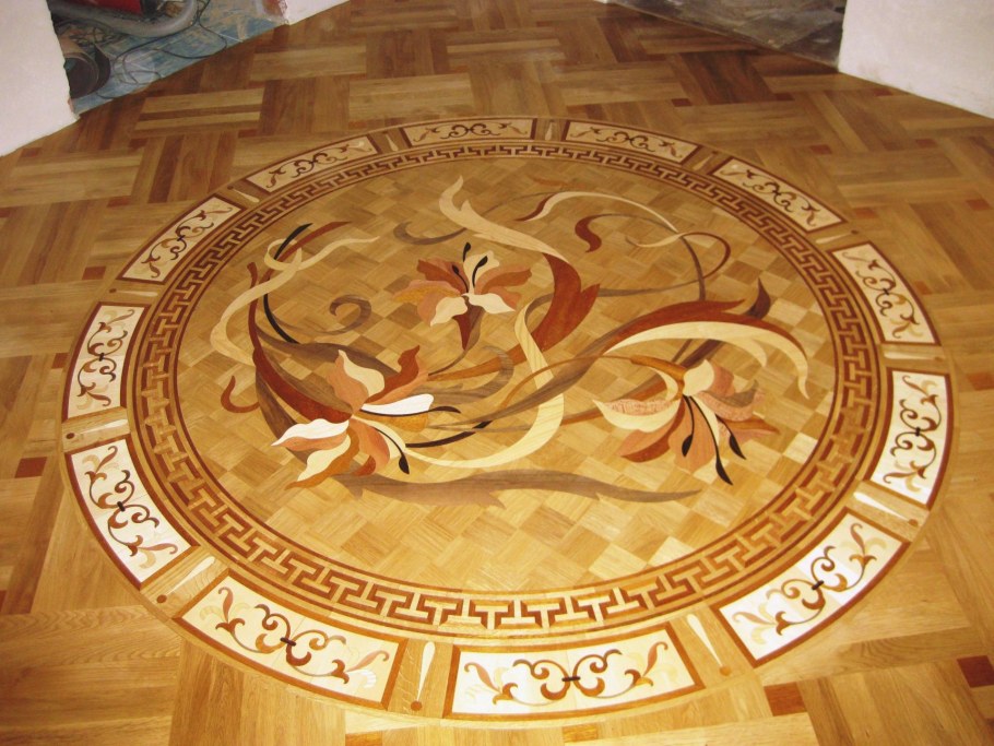 Мозаичный паркет пол