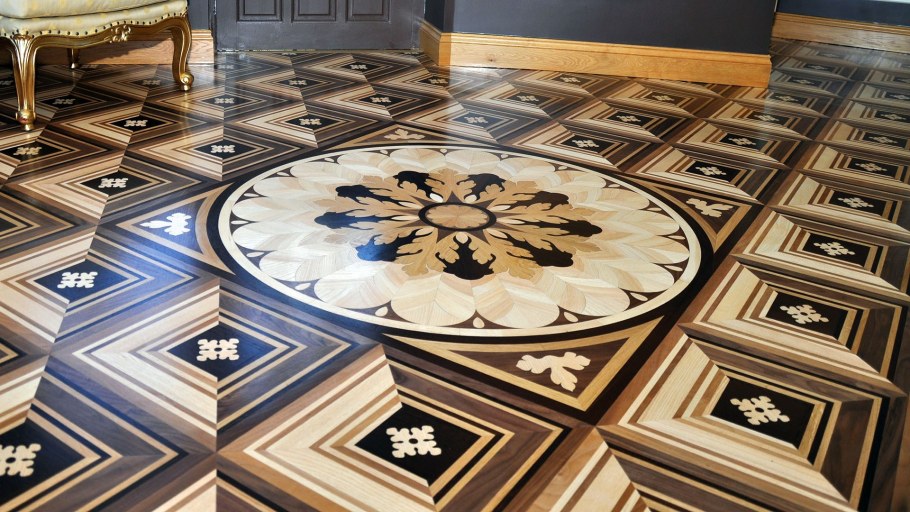 Полы с художественным паркетом