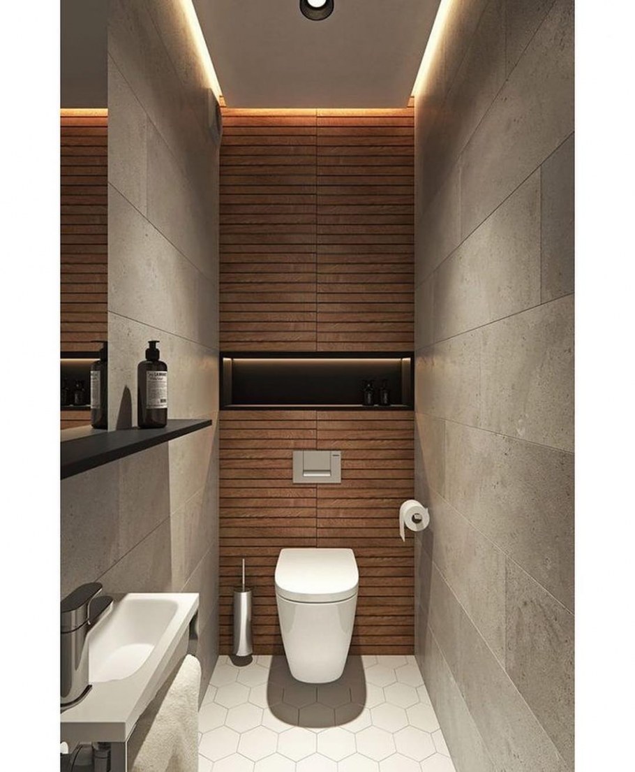 Туалет в синем цвете