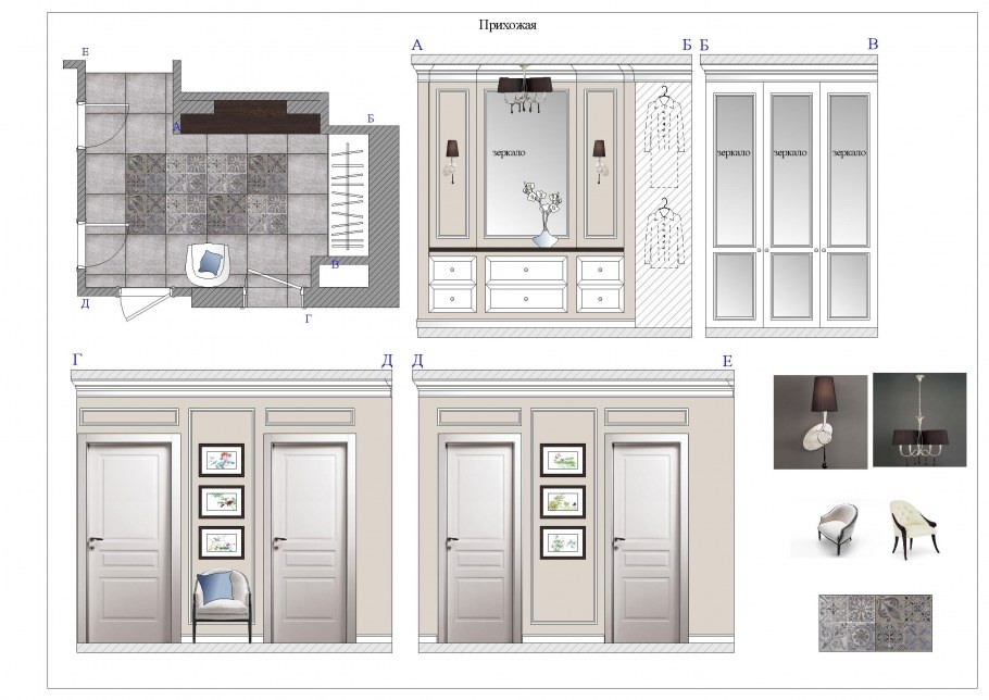 Молдинги на развертке