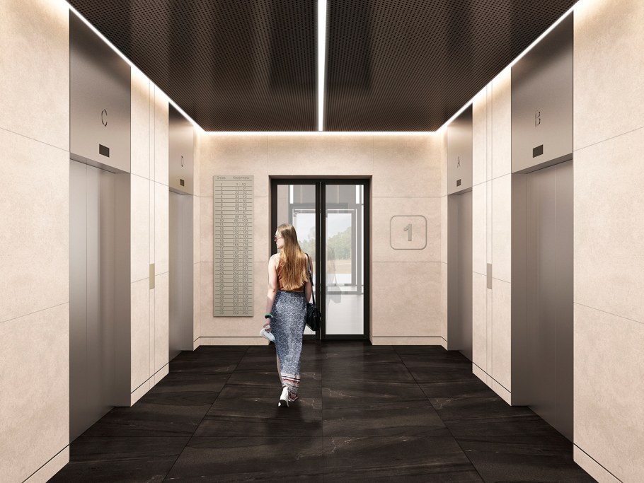 ЖК Спутник лифтовый Холл