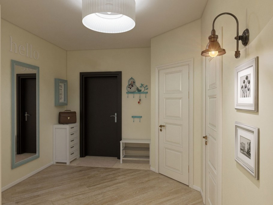 Серые двери в скандинавском стиле