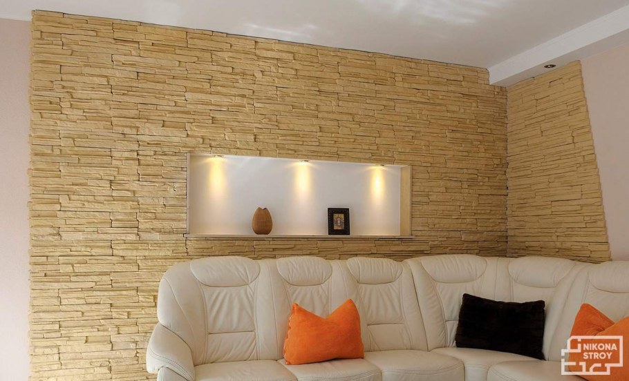 Декоративный камень в интерьере