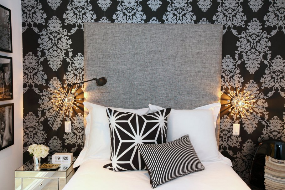 Орнамент на стене в интерьере