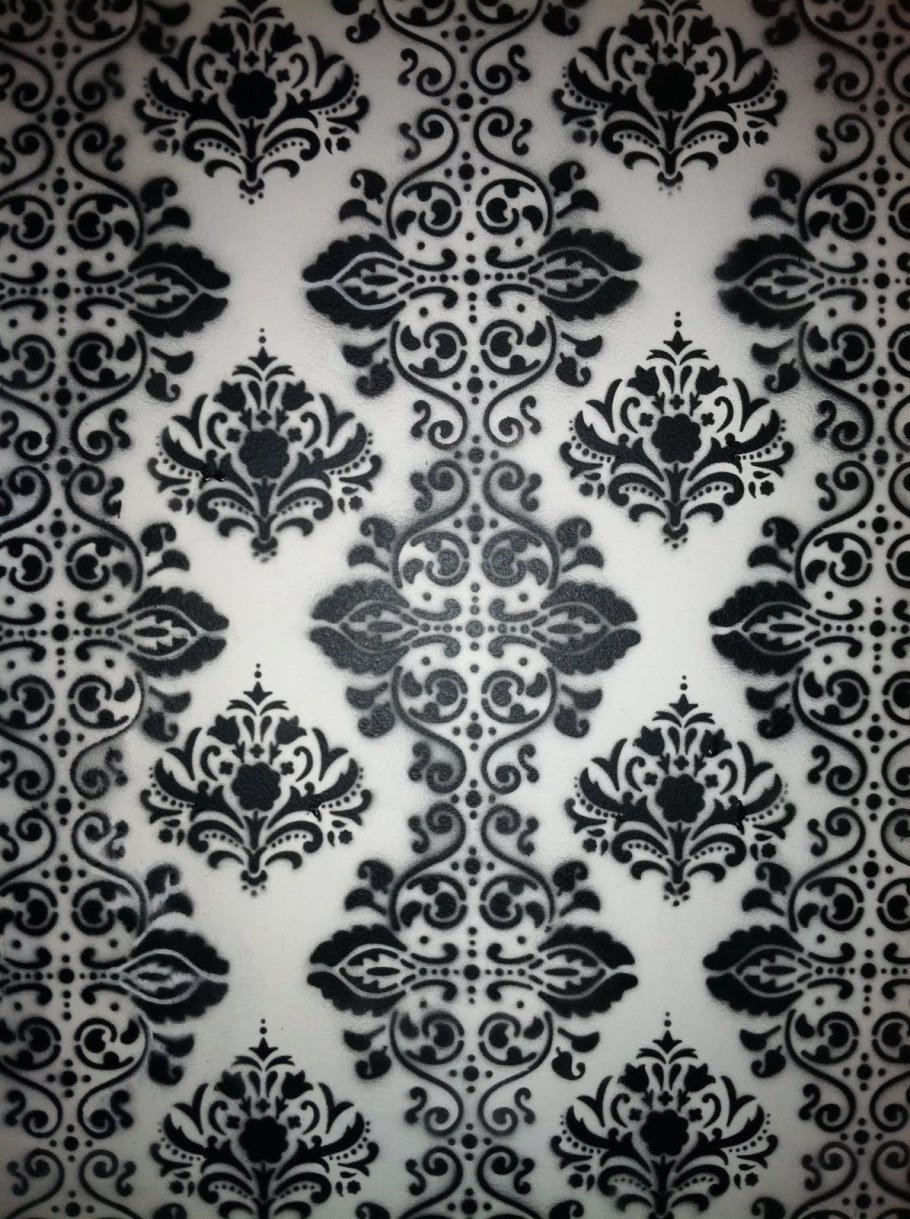 Виниловые обои черные