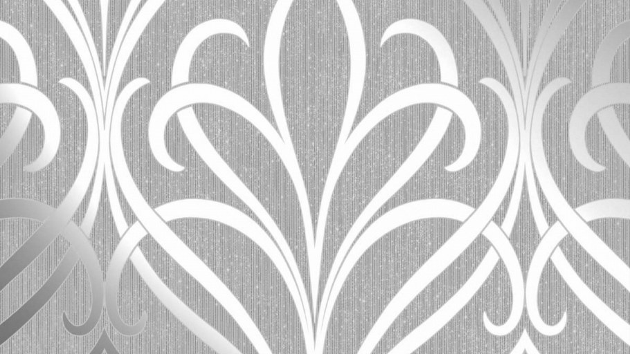 Обои серые с крупным рисунком