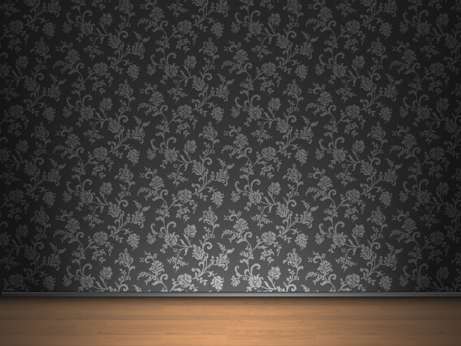 Настенные обои с чёрным фоном