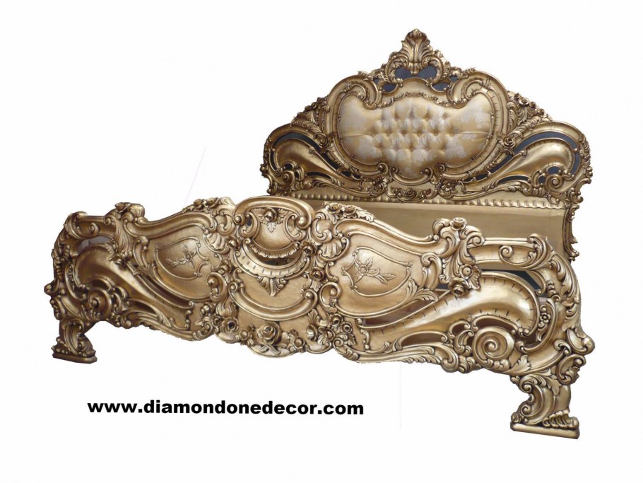 Кровать стиль Барокко, рококо, Ампир
