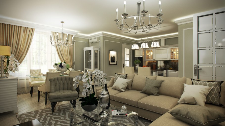 Американский стиль в интерьере