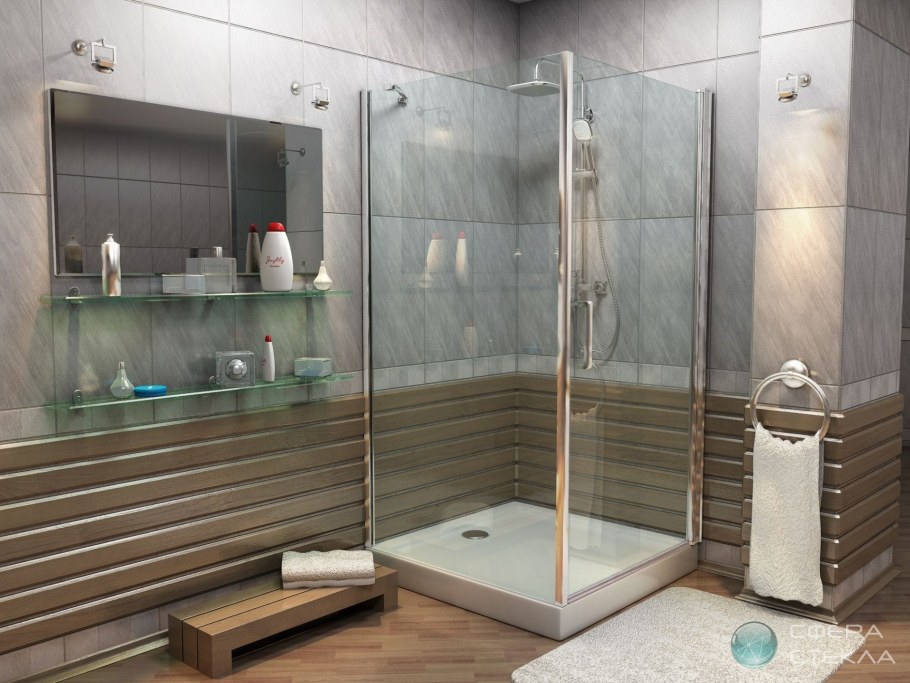 Душевая комната в скандинавском стиле