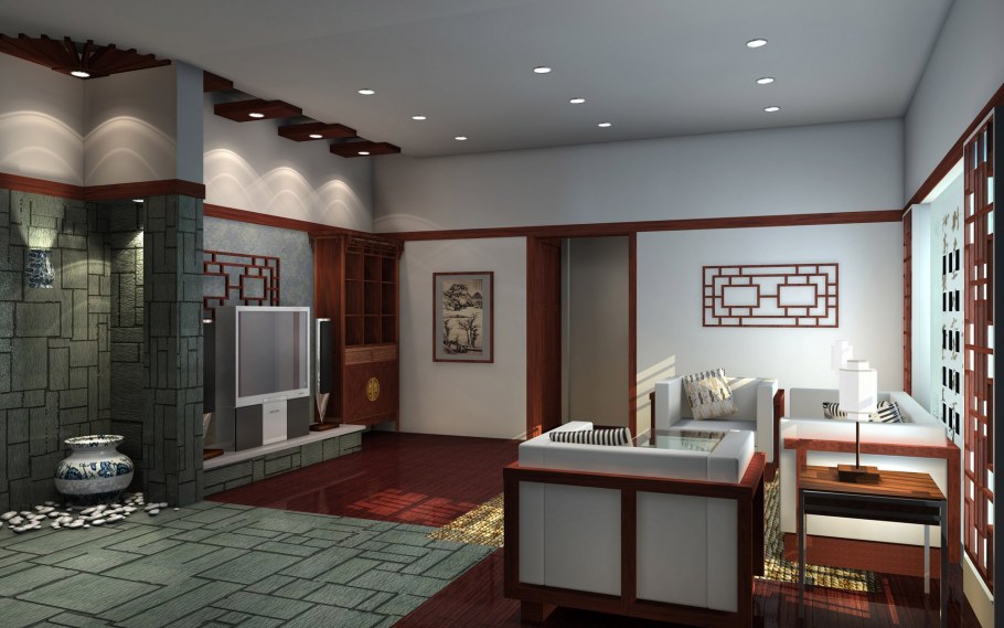 Маленькая гостиная в японском стиле