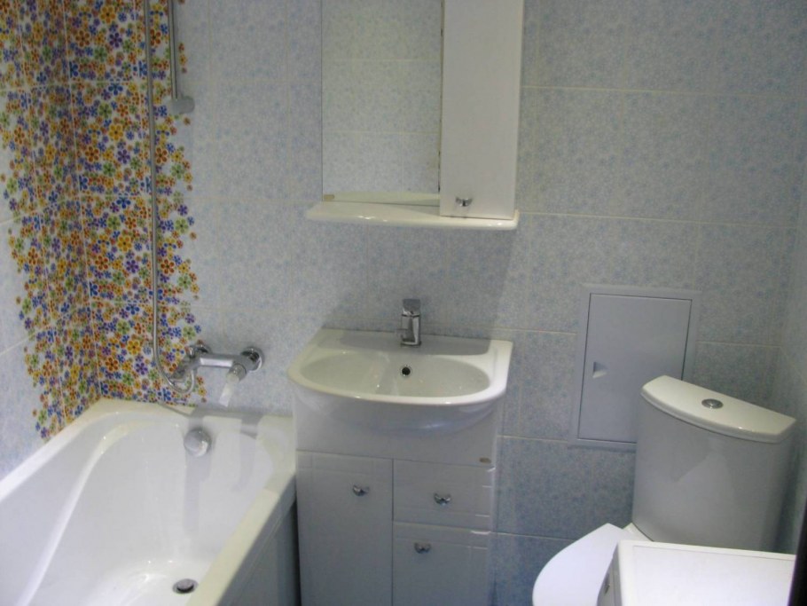 Ванна с туалетом в хрущевке