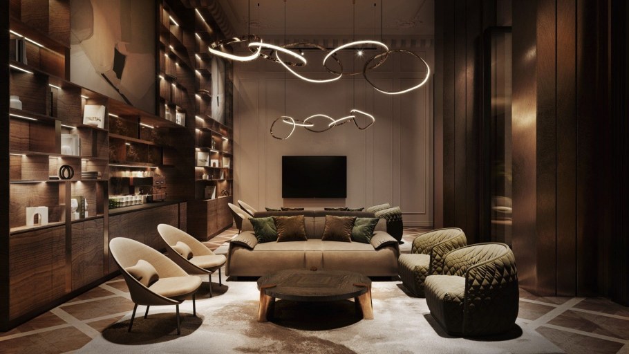 Черный интерьер