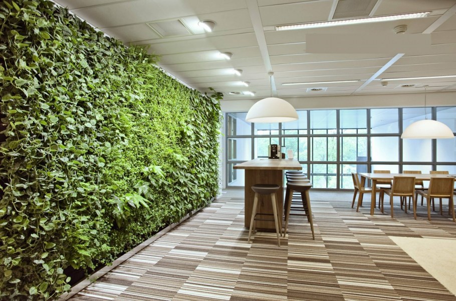 Экостиль в интерьере общественных зданий