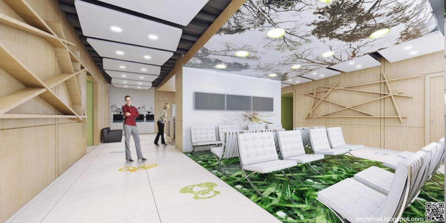 Зона ожидания в офисе