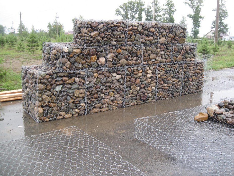 Габион подпорная стена