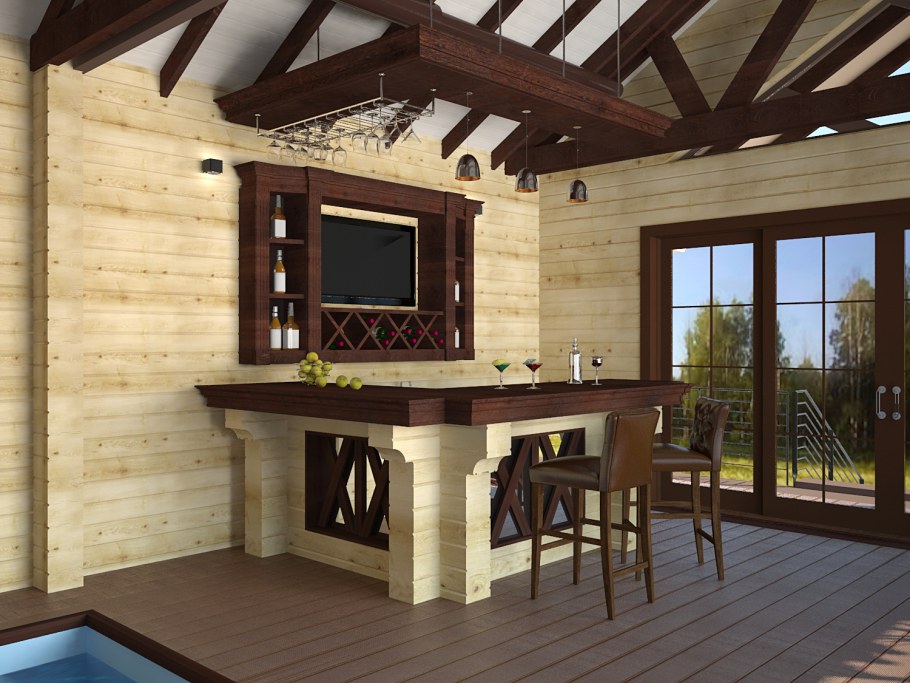 Барная стойка из паллет