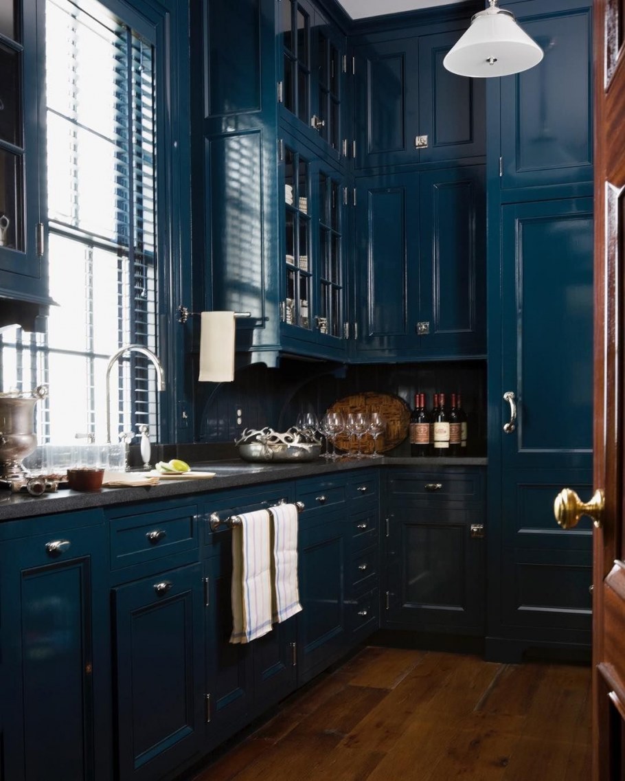 Икеа кухни Неоклассика синие