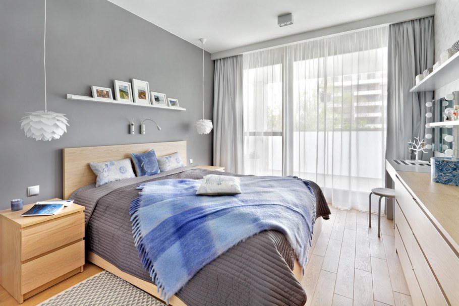 Спальня в коричневом стиле