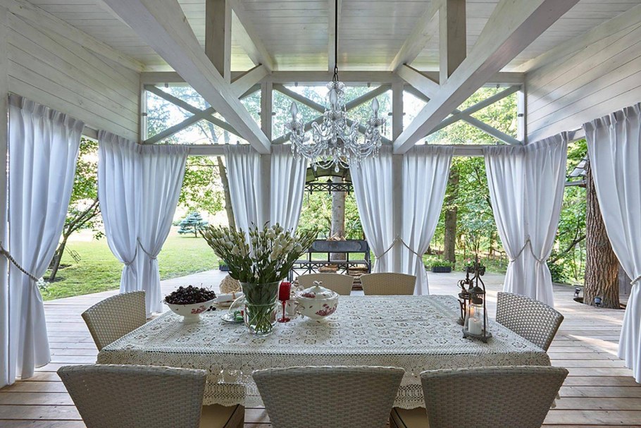 Шторы для летней веранды