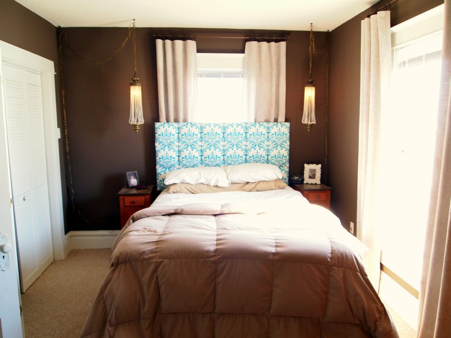 Визуализация интерьер спальни без кровати