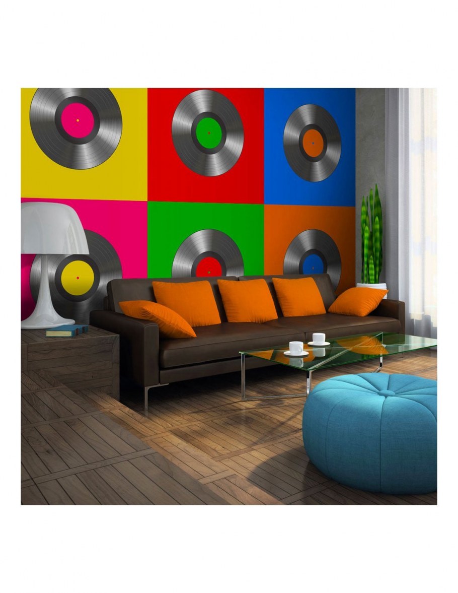 Винил в интерьере современном