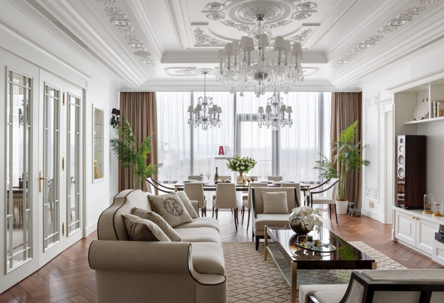 Неоклассика респектабельный интерьер