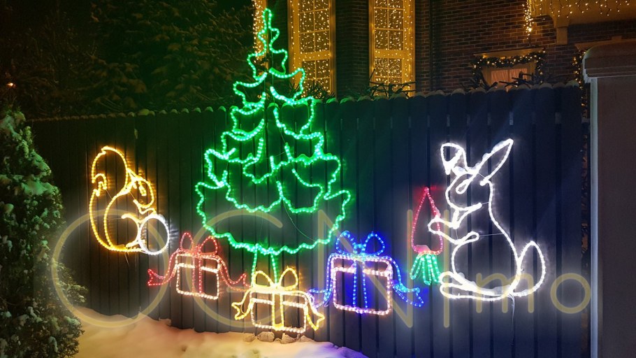 Новогоднее украшение территории