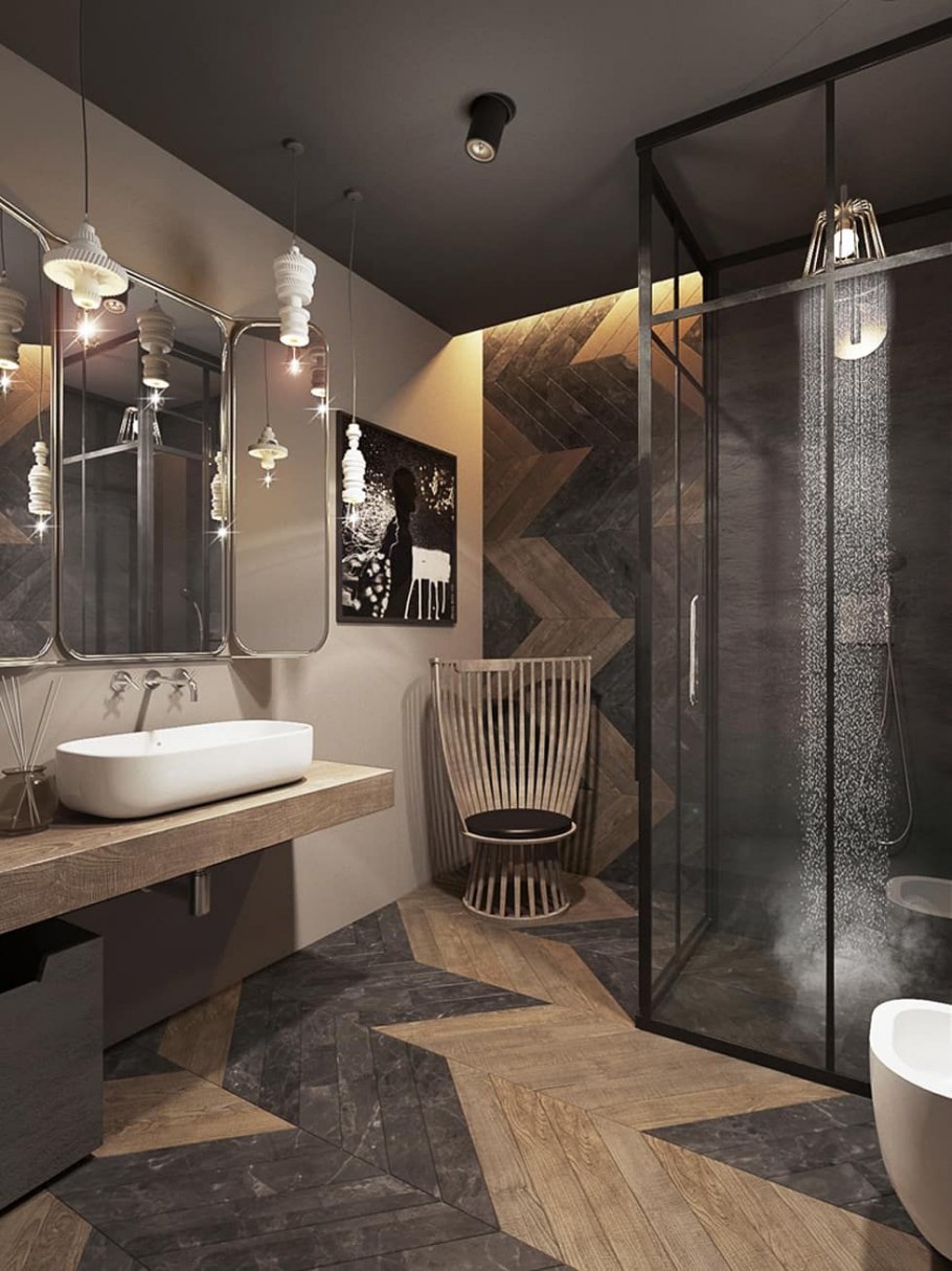 Ванная в стиле Контемпорари