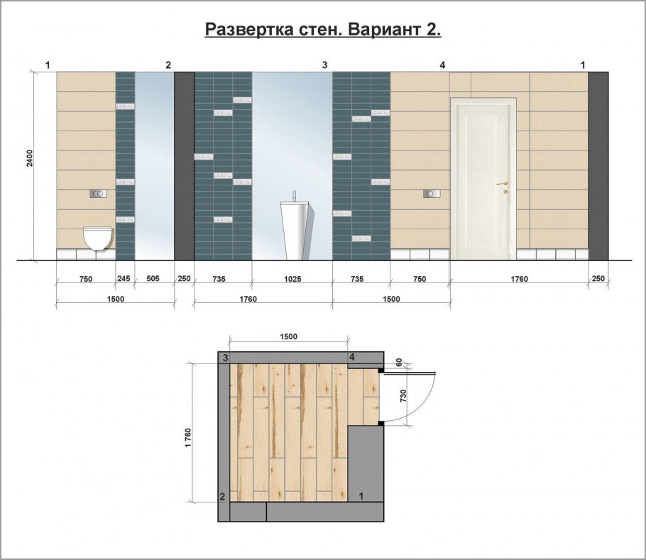 Развертка стен
