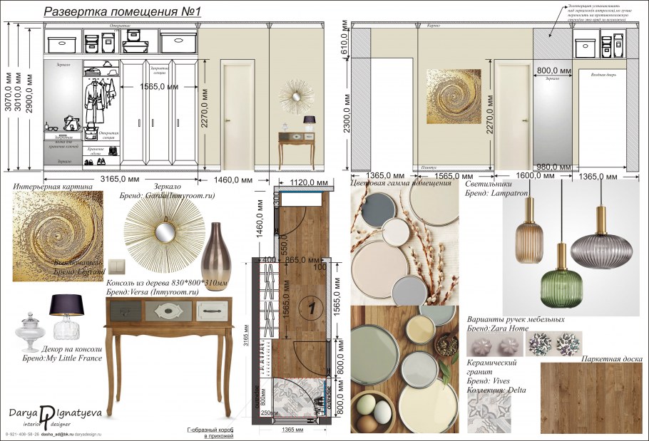 Развертка комнаты