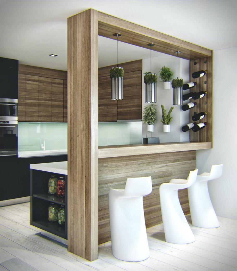 Двухкомнатная квартира в эко стиле