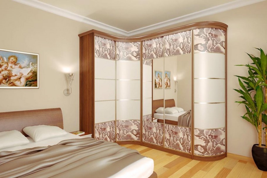 Угловой шкаф-купе в спальню