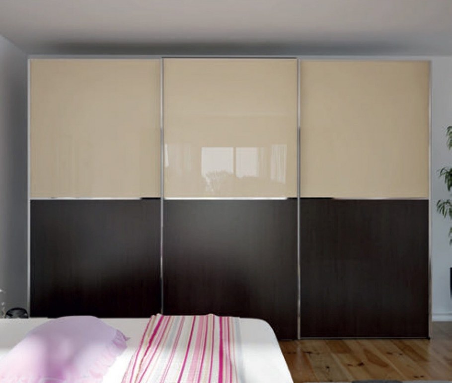 Шкаф купе бежевый венге