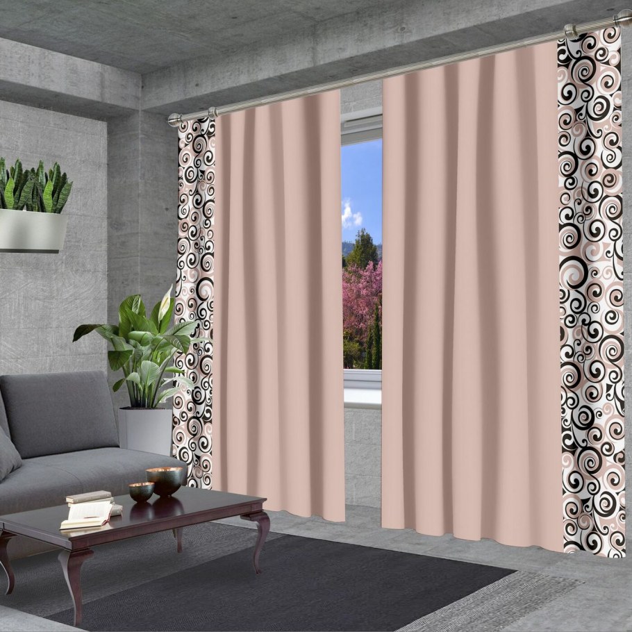 Комплект портьер сирень Dirk 260х290см