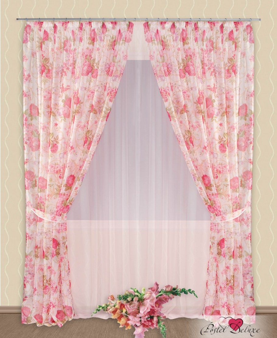 Шторы комбинированные из двух цветов