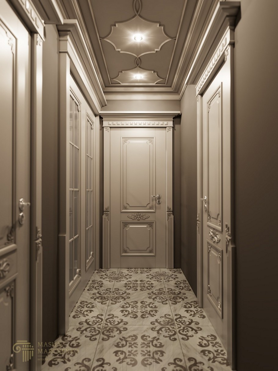 Визуально расширить коридор