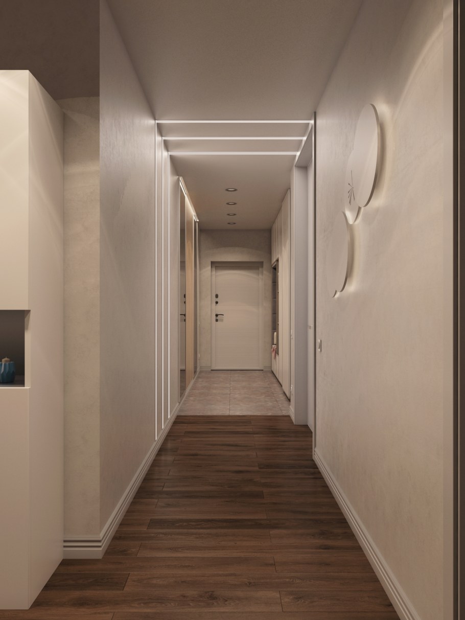 Двери в узком коридоре