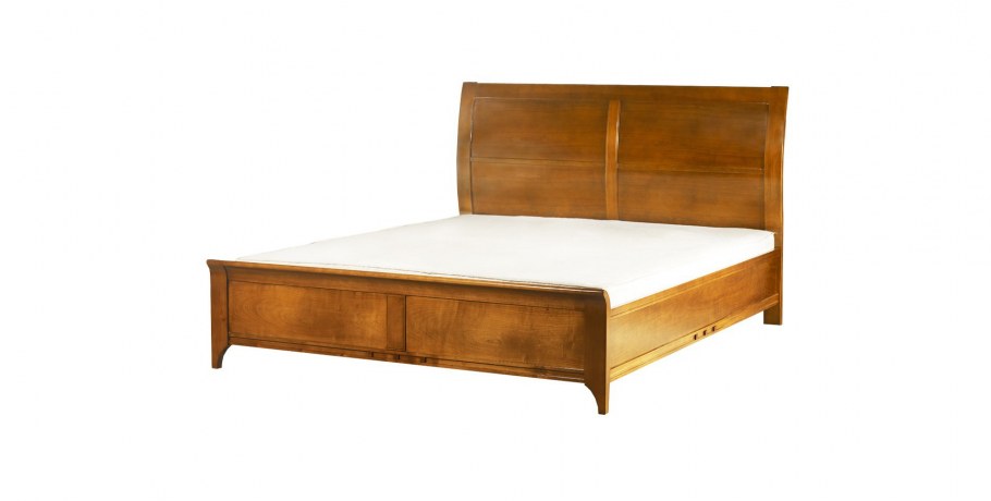 Кровать с гнутой спинкой дерево