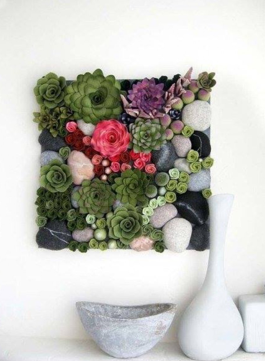 Настенные композиции из суккулентов
