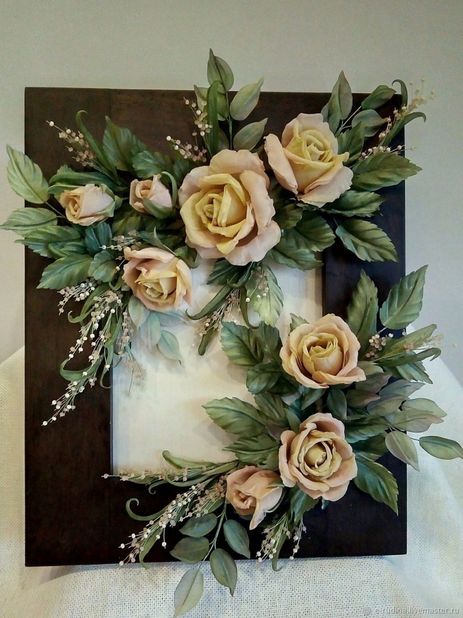 Настенные композиции из цветов