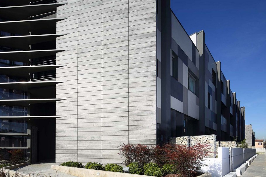 Вентфасад с крупноформатным керамогранитом