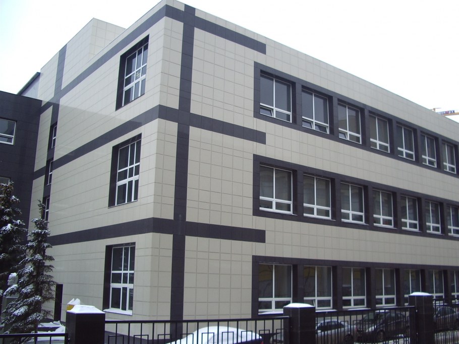 Вент фасасады из керамогранита