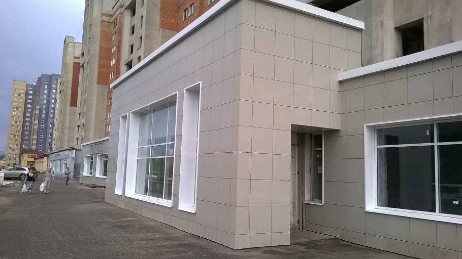 Облицовка зданий керамогранитом