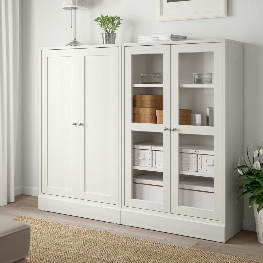 Книжный шкаф икеа хавста