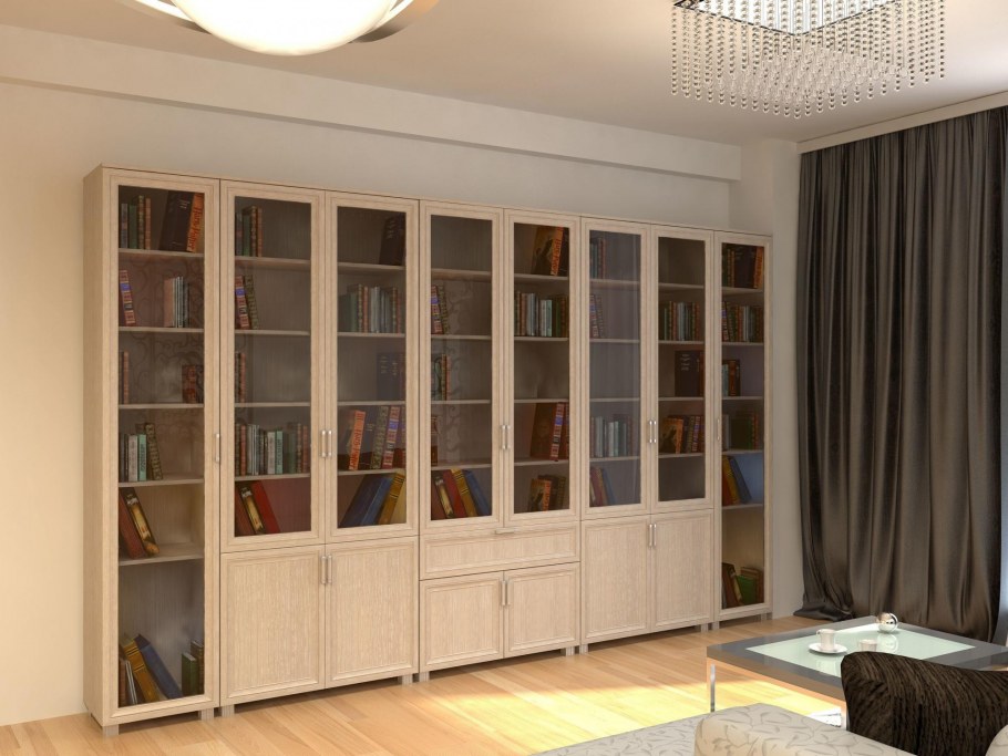 Книжные шкафы в интерьере