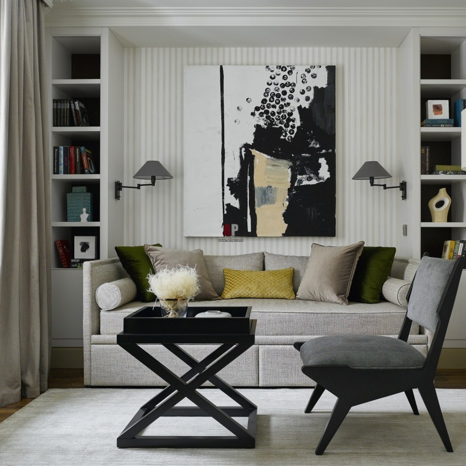 Интерьер кабинета в американском стиле