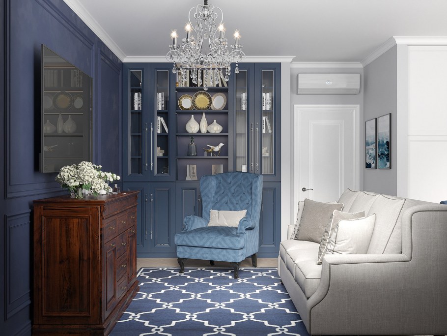 Римские шторы в классическом стиле