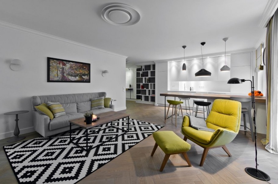 Доминанта композиция в интерьере